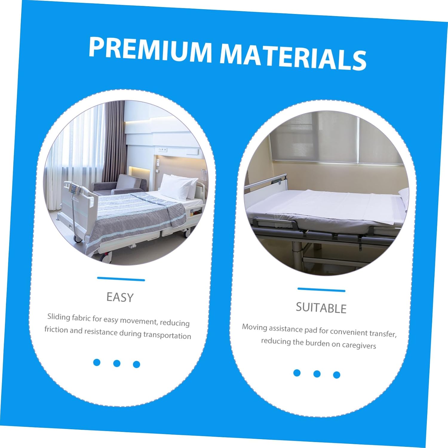 Elderly Moving Cushion Reusable Sliding Transfer for Bed Multi-Functional Positioning Aid for Disabled Individuals for Home Care and Hospital Use