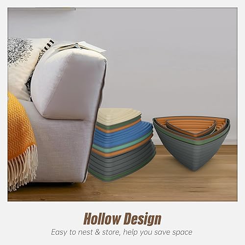 Miniatura 27 de Gentle Monster Stepping Stones para niños, juego de 6 piezas para equilibrio con parte inferior antideslizante - coordinación de ejercicio y 6