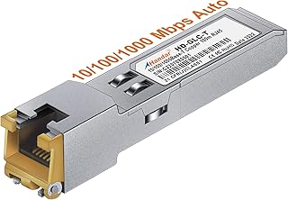 10/100/1000Base-T Copper SFP, Handar SFP to RJ45 Ethernet, Auto-Negotiation Gigabit Mini-GBIC RJ45 SFP Transceiver, Compatible for Cisco GLC-T(10/100/1000), SFP-GE-T(10/100/1000M)