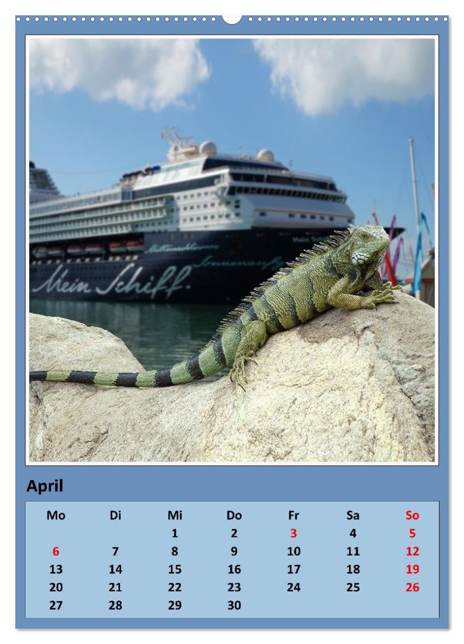 Karibik - Eindrücke einer Kreuzfahrt (hochwertiger Premium Wandkalender 2026 DIN A2 hoch), Kunstdruck in Hochglanz: Zwei Wochen mit einem Top-Schiff durch die Karibik (CALVENDO Orte)