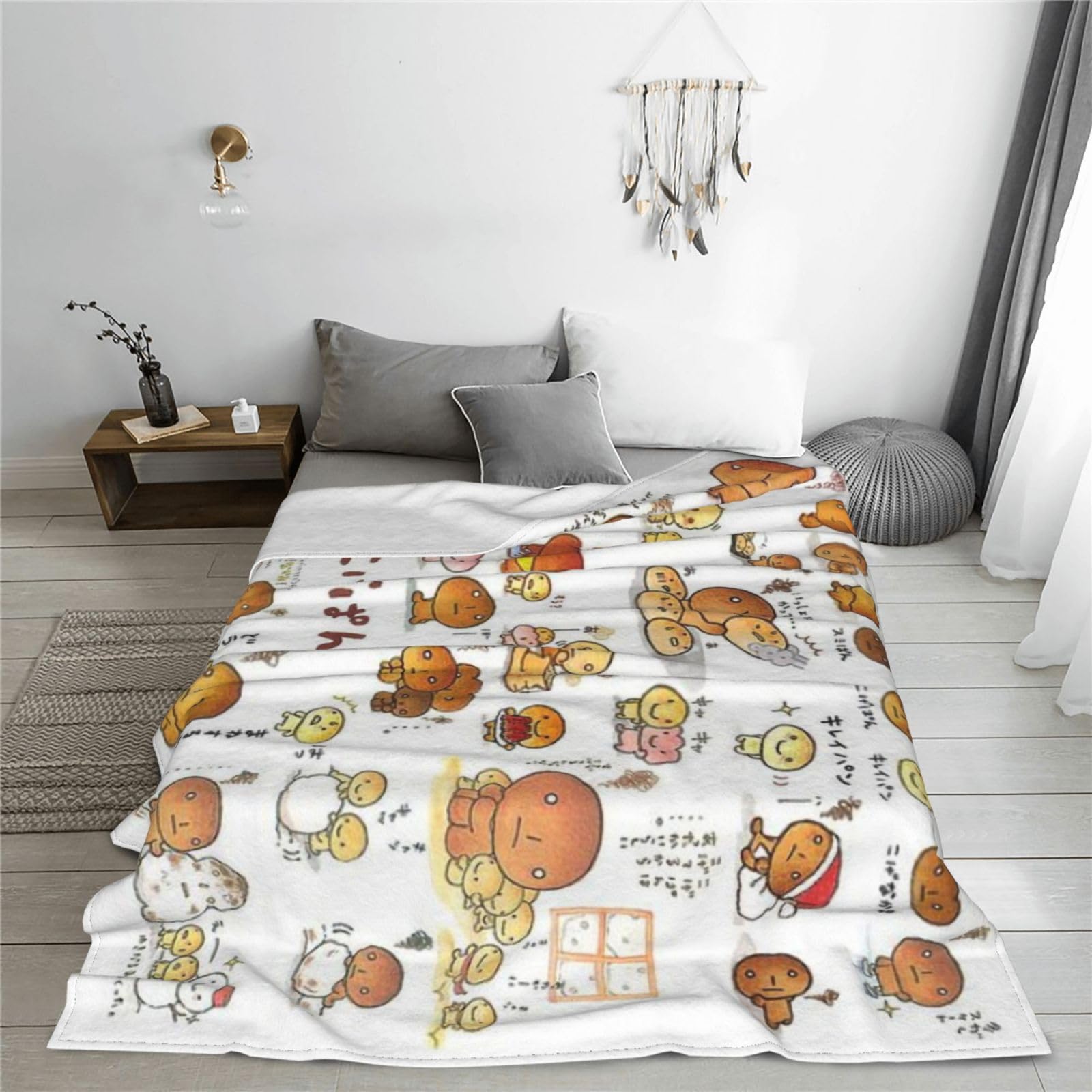 Amazon｜こげぱん ブランケット 毛布 大判 ひざ掛け シングル おしゃれ