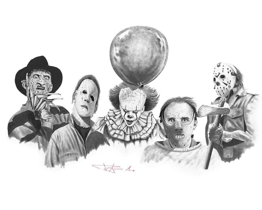 Top 76+ sketch of horror in.eteachers