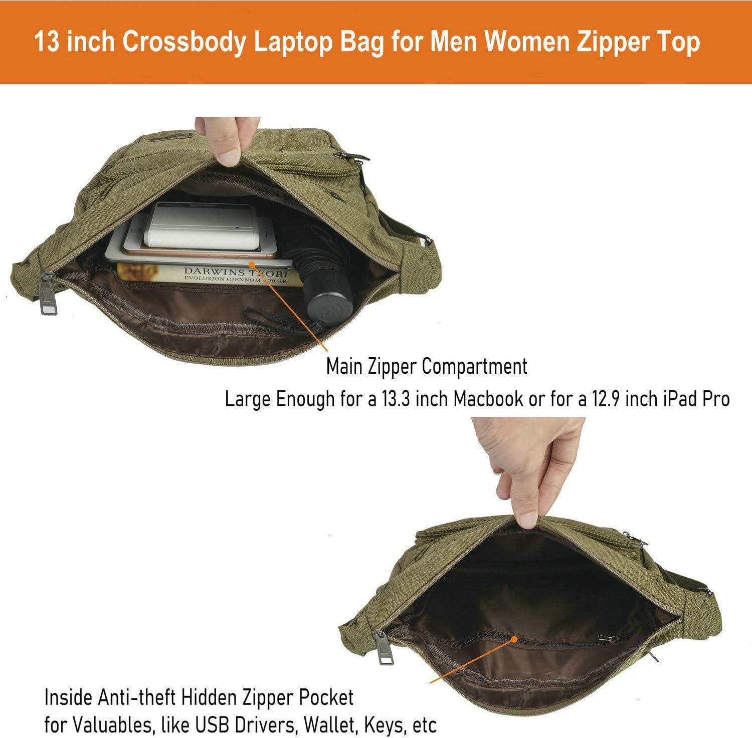 13 Pouce Toile Ordinateur Portable Sling Sac avec Burundi Ubuy