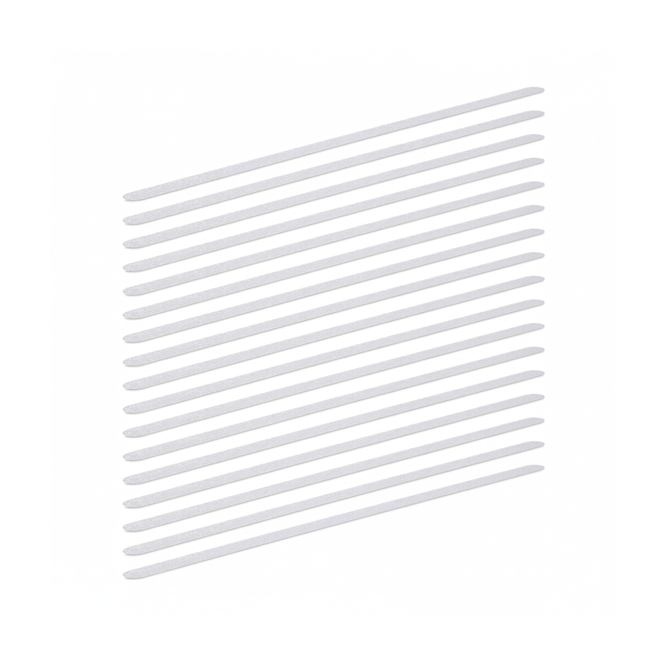 Relaxdays Strisce Antiscivolo, Set 17 Nastri, 60 cm di Lunghezza, Plastica, Autoadesivi per Doccia, Scale, trasparenti