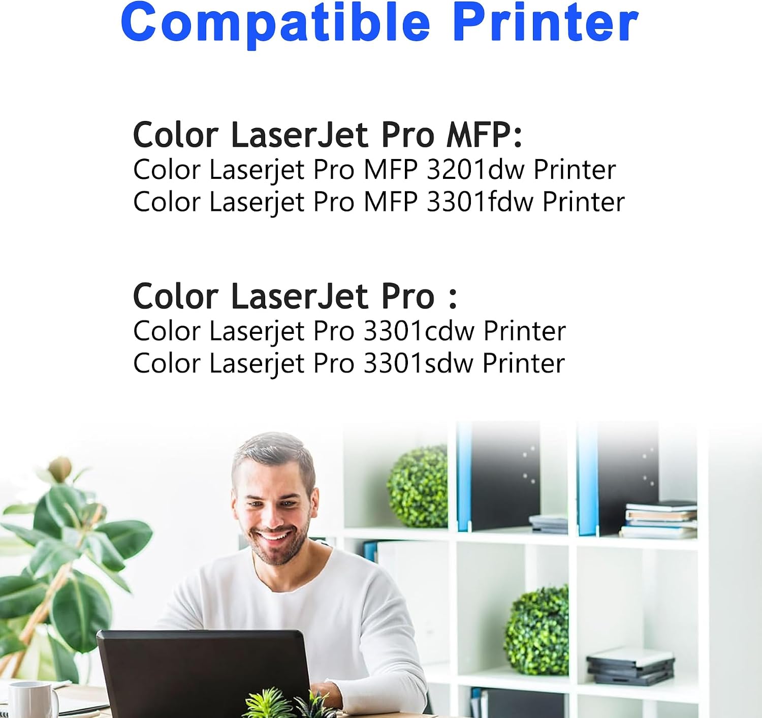 218A Toner Cartridge 4 Pack (with Chip) Compatible for HP 218A 218X Toner Cartridge for Color LaserJ Pro 3201dw MFP 3301cdw 3301fdw 3301sdw Printer (W2180A W2181A W2182A W2183A)