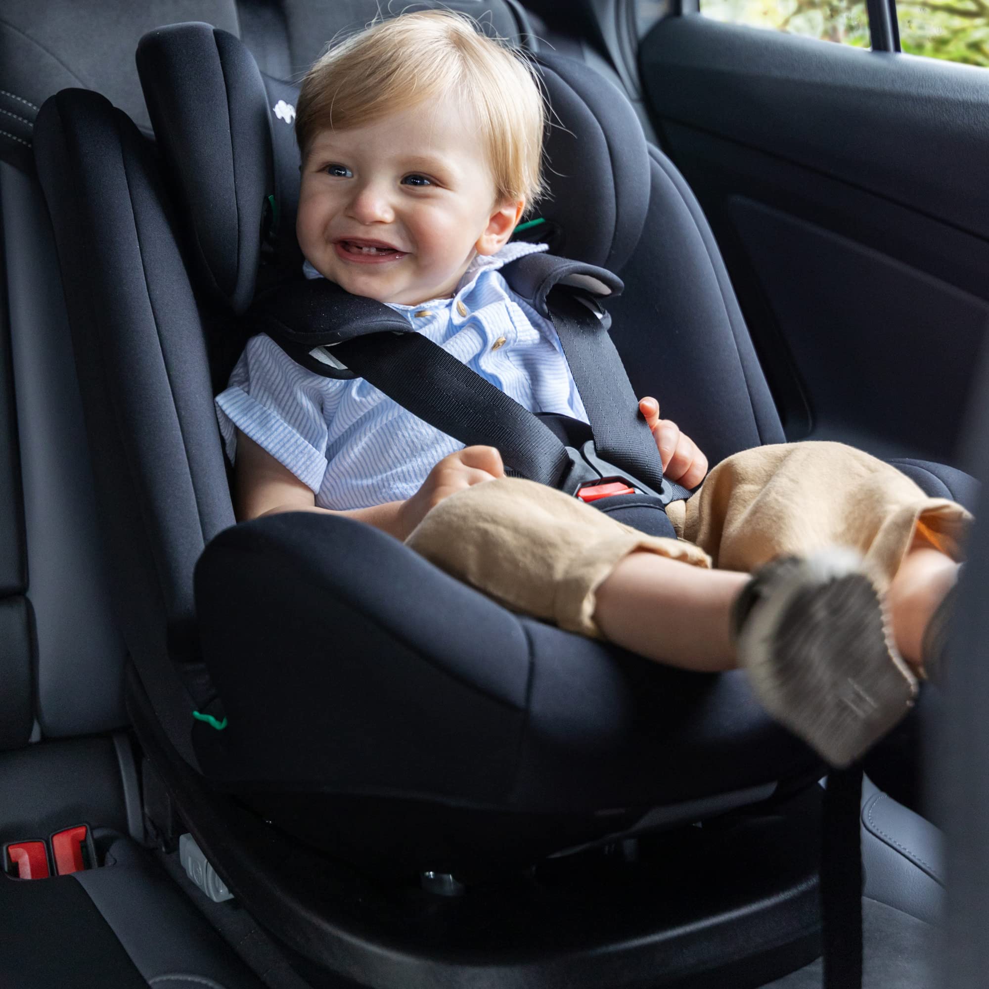 Bebeconfort EverFix i-Size Kindersitz, Vorwärtsgerichteter Kindersitz, ISOFIX-Kindersitz, von 15 Monaten bis zu 12 Jahren, 9-36 kg, 76-150 cm, Black Mist