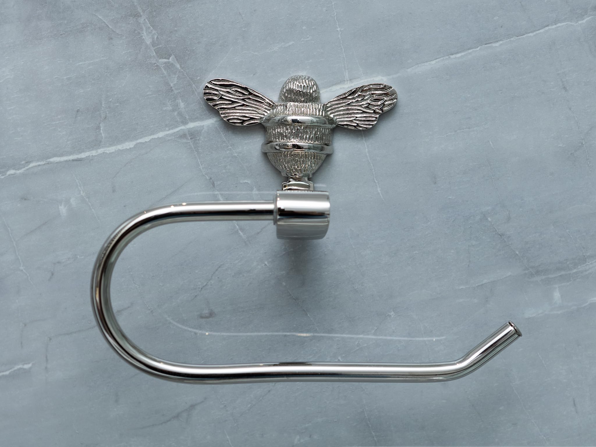 Brass bee Toilet Roll holder- Solid brass bathroom toilet tissue holder - Wall mounted toilet roll holder by Brass bee