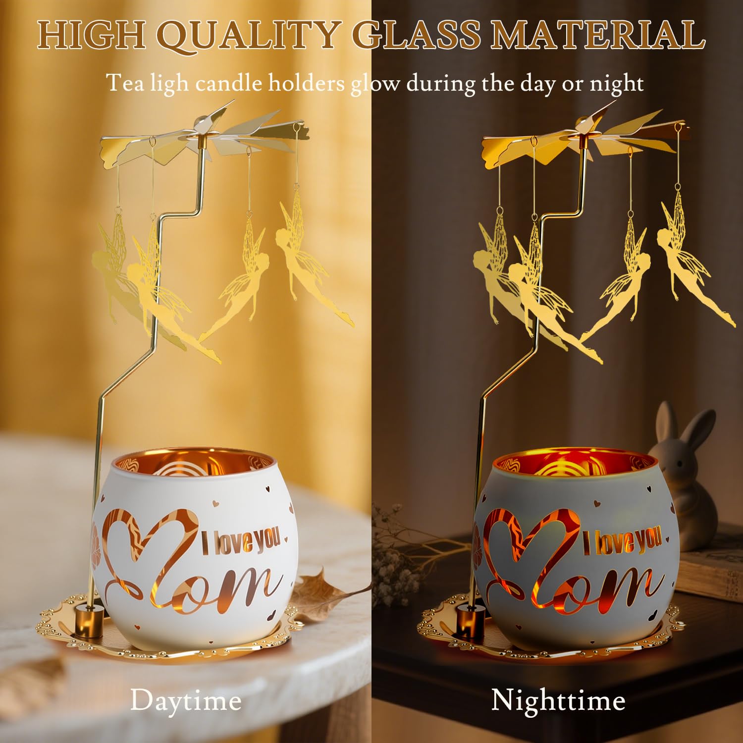 Portacandela antivento con incisione, regalo per donne, regalo per la festa della mamma, portacandela antivento con incisione, regalo di compleanno, regalo di Natale, idea regalo personalizzata