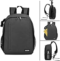 Vista 5 de CADeN - Mochila para cámara profesional DSLR / SLR sin espejo, resistente al agua, maletín compatible con accesorios de cámaras Sony, Canon, Nikon