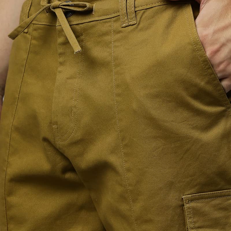 Image of Hubberholme Men Cargo Shorts - Lightweight Regular Fit Lounge Shorts - Stretchable Pure Cotton Shorts for Men's Sports, Short with Pocket for Running /Gyming Athleisure Shorts with Extra Comfort