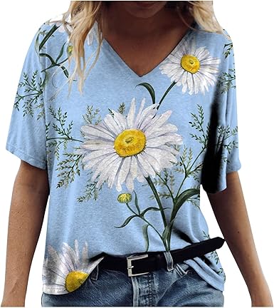 daisy print shirt womens