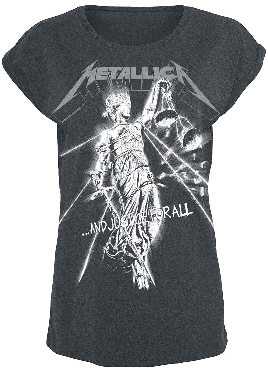 Metallica Raining Light Frauen T-Shirt grau Band-Merch, Bands