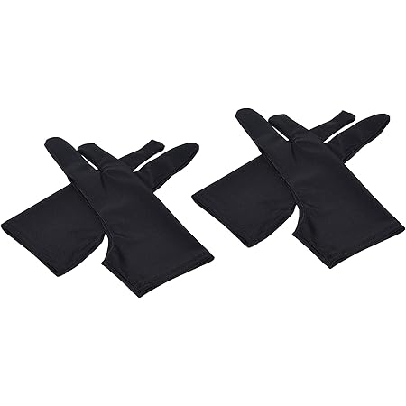 Amazon ペンタブレットもok 2本指 グローブ M アーティストグローブ 液タブ 汚れ防止 イラスト デッサン トレース台 右利き 左効き 両用 手袋 ペンタブレット 通販