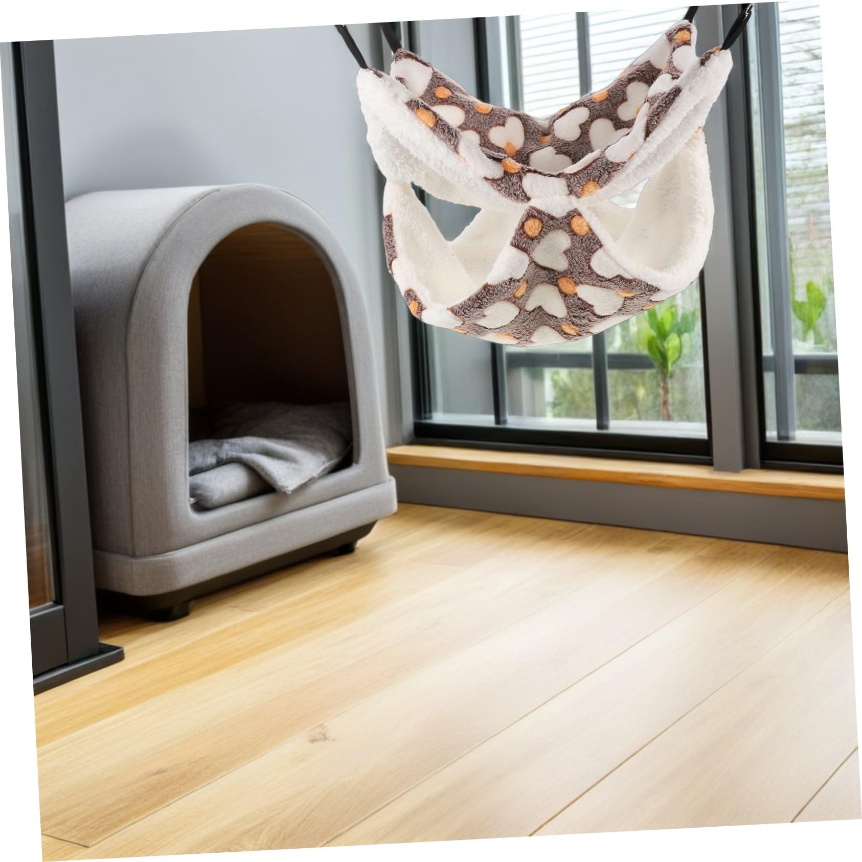 YARNOW 3 Pezzi Accessori per Gabbia Furetti e Animali Tana Sospesa Calda per Criceti per Cincillà e Tunnel per Ratti Nido e Lavabile per Habitat Multifunzionale