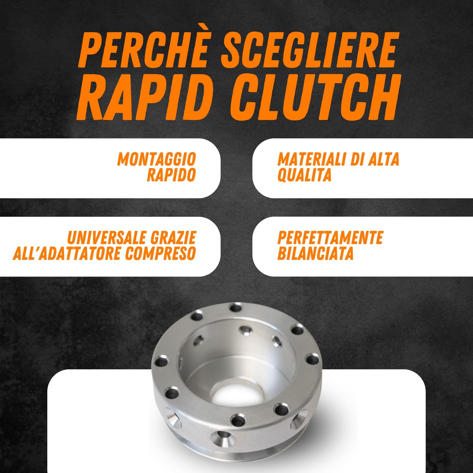 Mastertec Testina Decespugliatore Rapid Clutch 3, Testina Decespugliatore Universale Professionale in Alluminio CNC, Compatibile con Modelli a Scoppio, Elettrico e Batteria