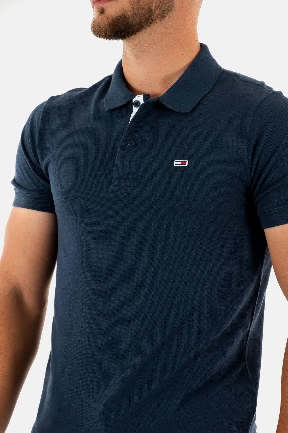 Tommy Jeans Polo de Manga Corta Hombre Slim Fit