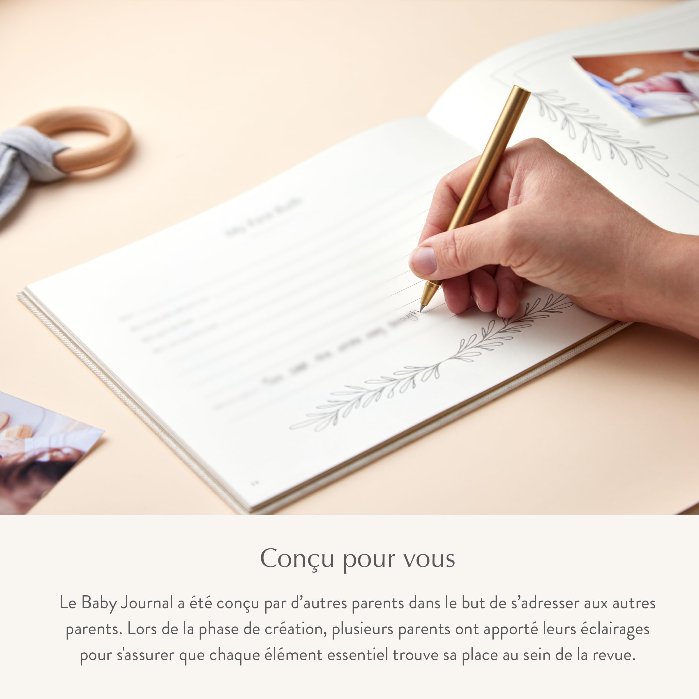 Your Edition Journal de bébé - Livre de souvenirs pour les futures mamans - Livre de grossesse de luxe - Planificateur de grossesse - Cadeau de grossesse pour les nouveaux parents avec liste de