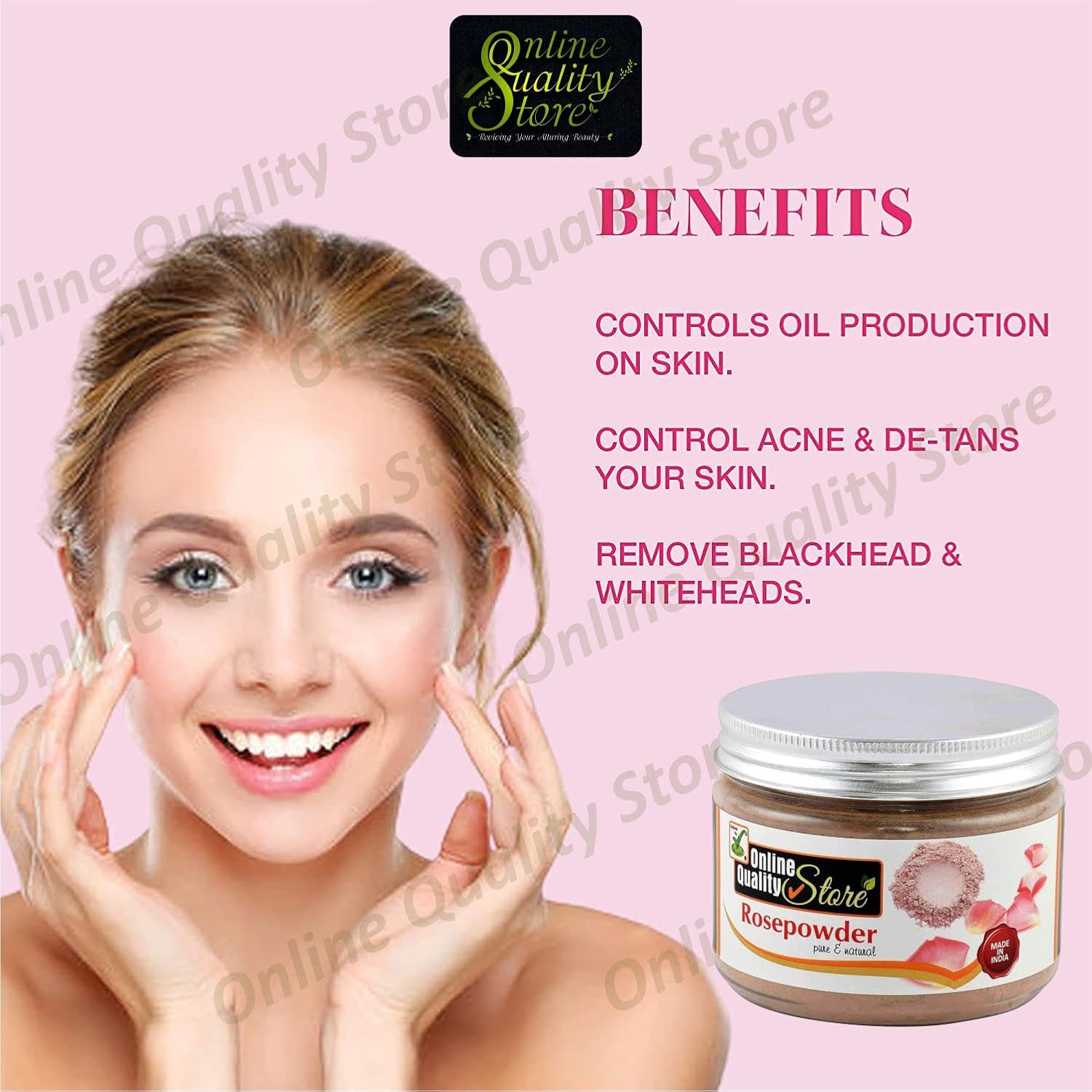 Online Quality Store Rose Petal Powder |Rosoideae |Rosa Centifolia, Gulab for Face Pack, rose petal powder for skin & for Skin Care, Face Pack |face care product |Hair Care,125g 4 71zjMifmOmL. SL1500
