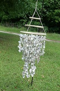 Huge Oyster Shell Chandelier Style Wind Chime, 36
