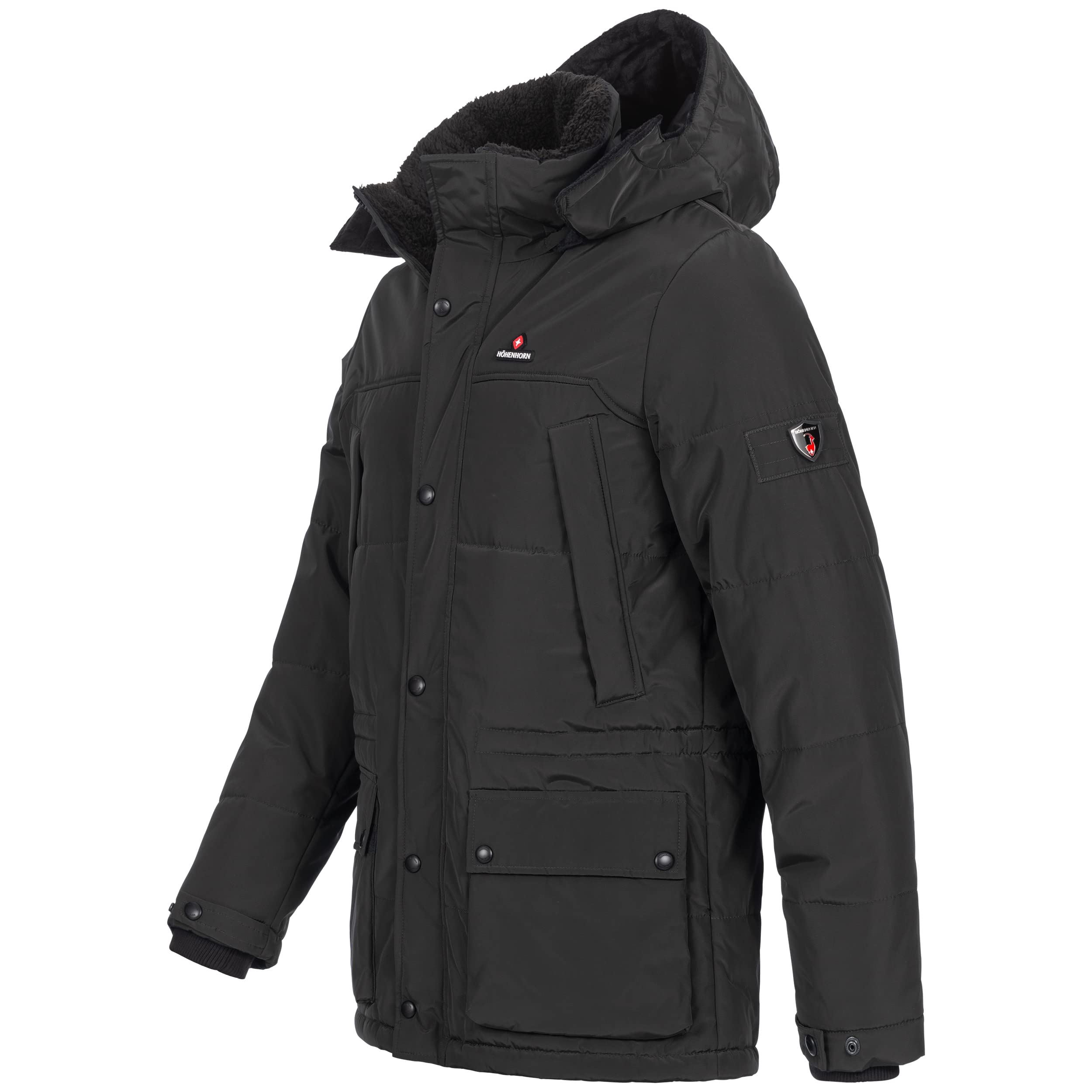 Höhenhorn Mangard męska kurtka zimowa, pikowana kurtka zimowa z podszewką, parker parka