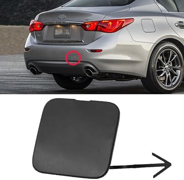 Rear Bumper Tow Hook Eye Cover Cap Fit for Infiniti Q50 2014-2018 85071-4GA0A