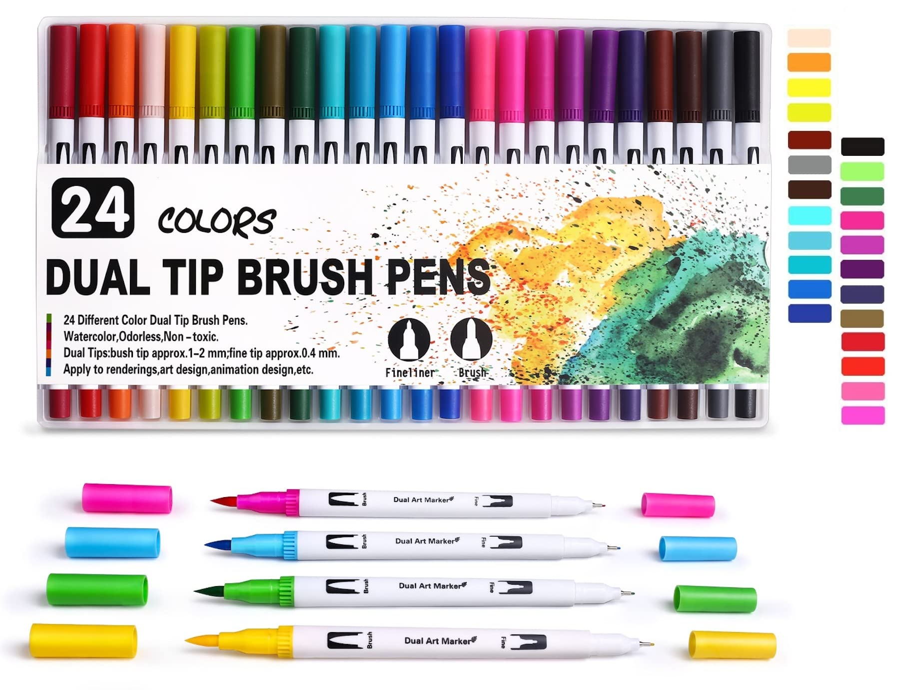 Buy Definite Art Dual Tip Calligraphy Brush Pens for Calligraphy