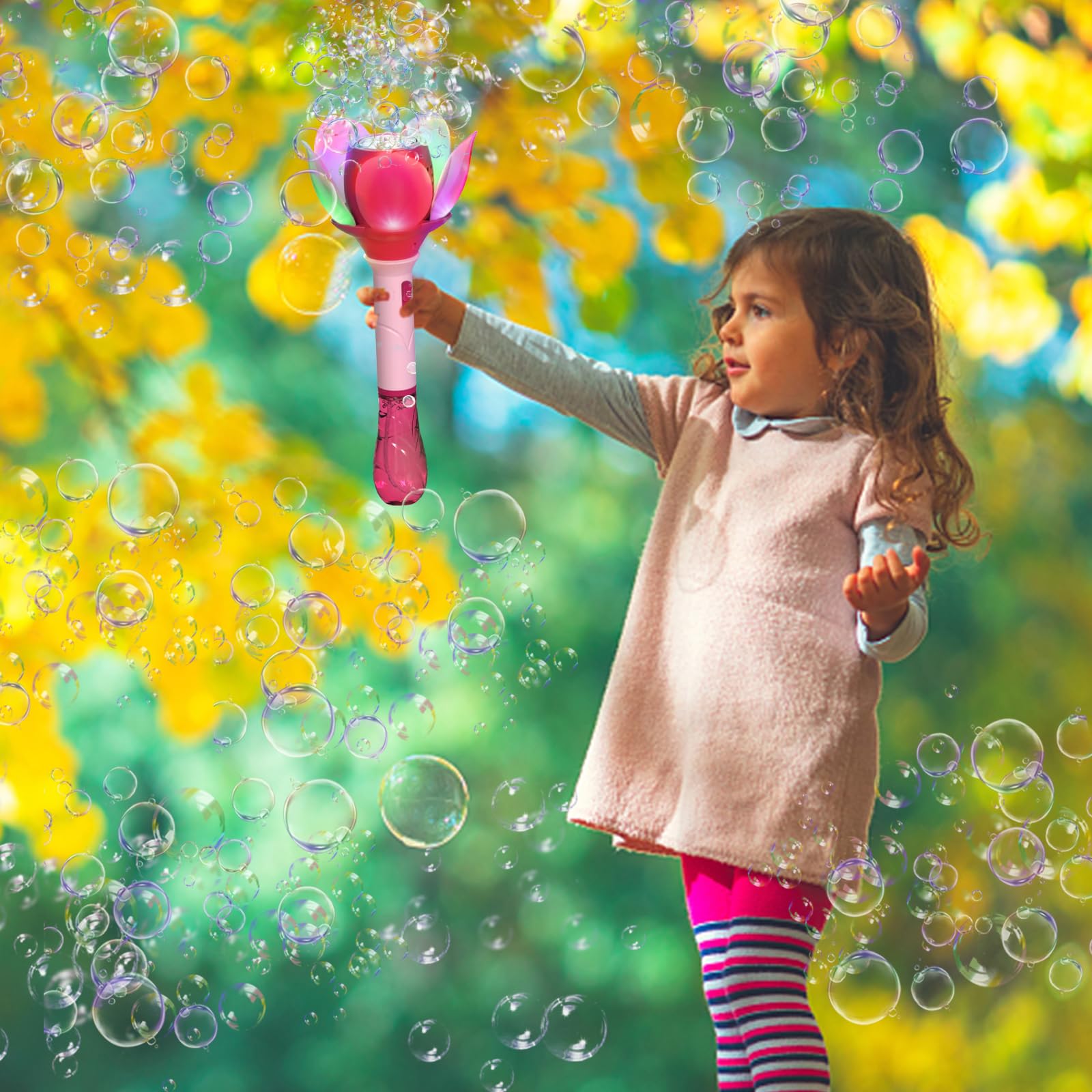 Sparabolle Di Sapone Bambini, Bubble Gun Ape Lotus Bambini, Macchina Bolle Sapone Elettrica Con Soluzione per Bolle, Pistola Bolle Di Sapone Matrimonio 10000+ Bolle/Minuto, Per Esterni/Feste/Matrimoni