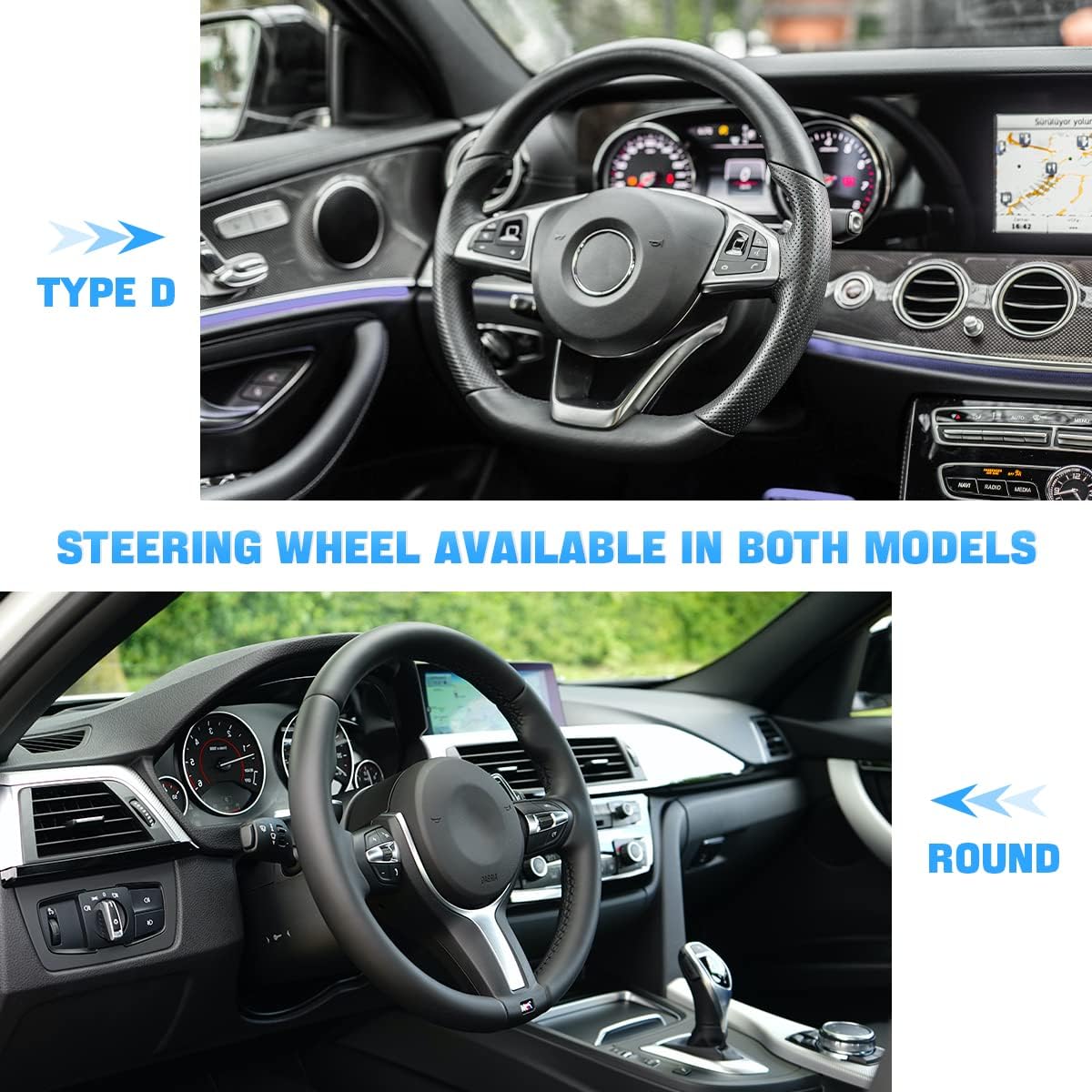 15 Inch Car Steering Wheel Cover, Carbon Fiber Microfiber Leather Elastic Stretch, Anti-Slip Breathable Steering Wheel Protector for Women Men, Car Accessories for SUV, Truck, Van (Black/Purple) : Automotive