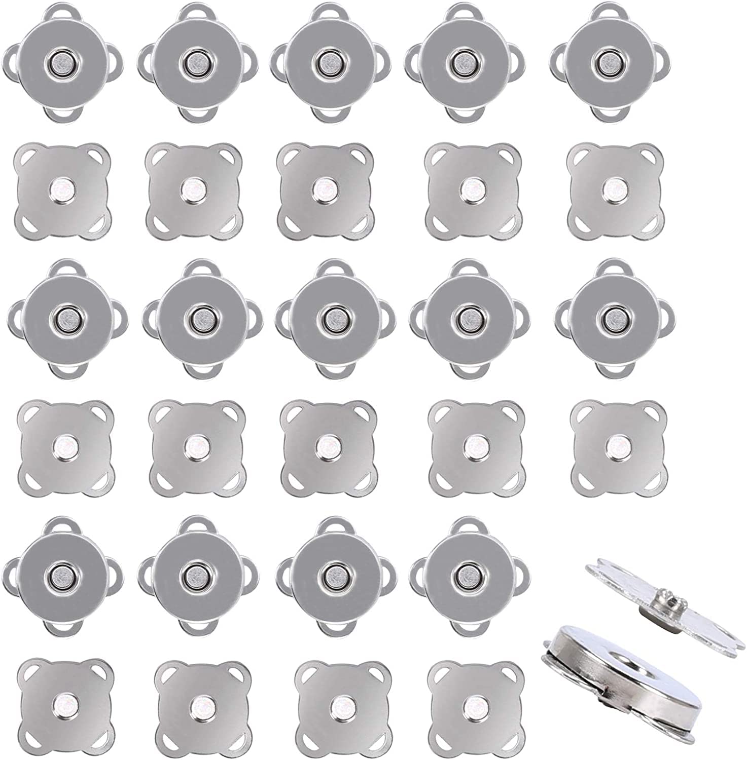 Bottoni Magnetici Invisibili Per Cucire - 20 Paia Per Borse, Abbigliamento E Progetti Fai-da-te - Foto 12