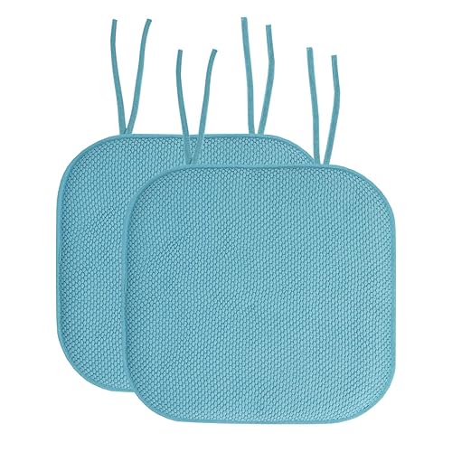 Sweet Home Collection Chair Cushion Memory Foam Pads with Ties