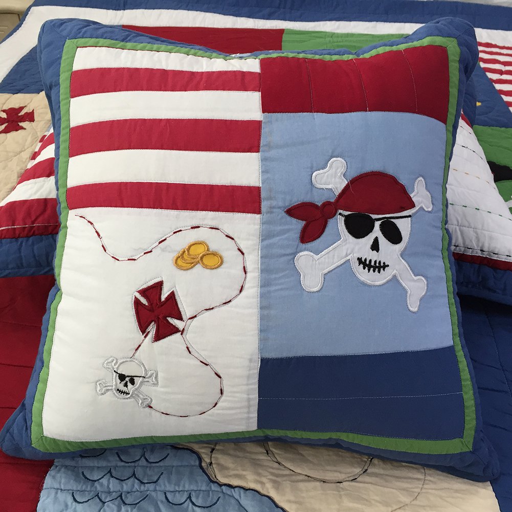 XQL 100% Cotton Boys Pirate Pillow Case