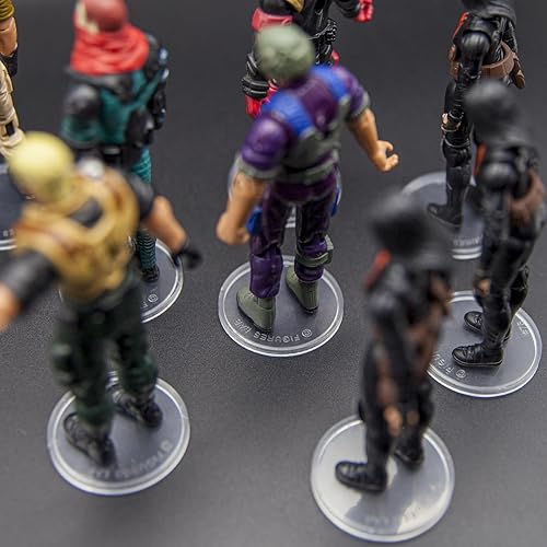 Miniatura 6 de 36 piezas de base redonda transparente compatible con figuras de acción de películas de Star Wars vintage de 3.75 pulgadas, disco de 1.476 in de