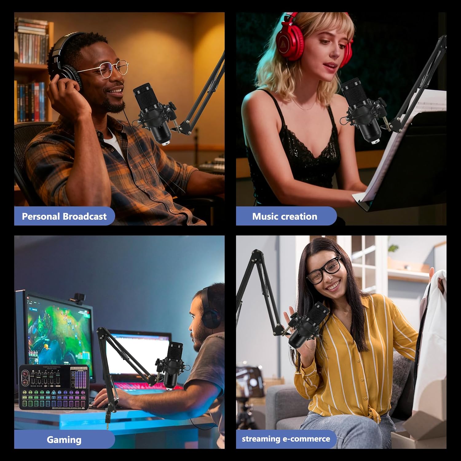 Wide application of podcast equipment bundle