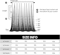 Vista 6 de Dreaming Casa - Cortinas de oscurecimiento negras de terciopelo para sala de estar, con aislamiento térmico, dobladillo para cortinero y trabillas