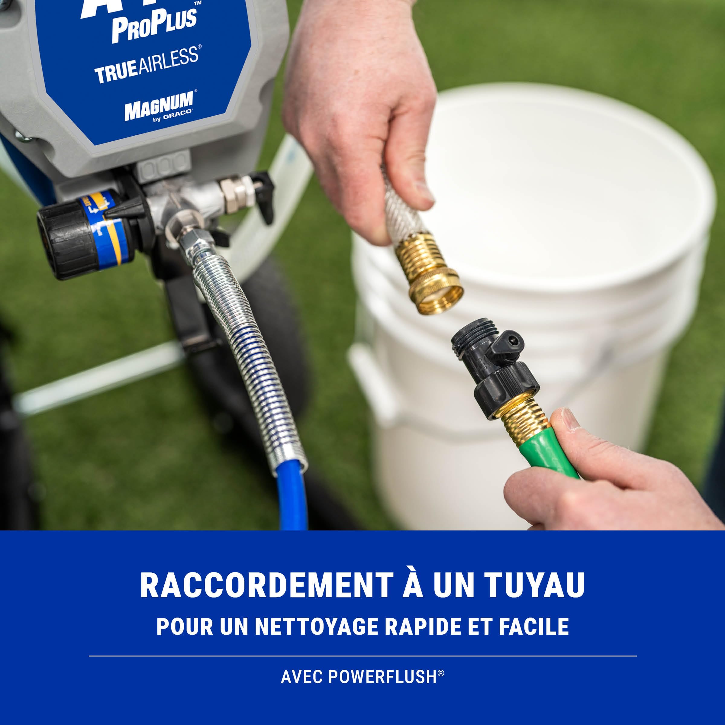 Magnum by Graco 17C245 Pistolet à Peinture airless A45 ProPLUS, unité puissante sur Roues, projets domestiques de Grande envergure (débit 1,17 l/Min, Pression Max. 207 Bars)