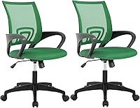 Vista 15 de Meet perfect Silla de oficina con respaldo medio, moderna silla ejecutiva de escritorio para computadora, silla giratoria con ruedas, silla Negro