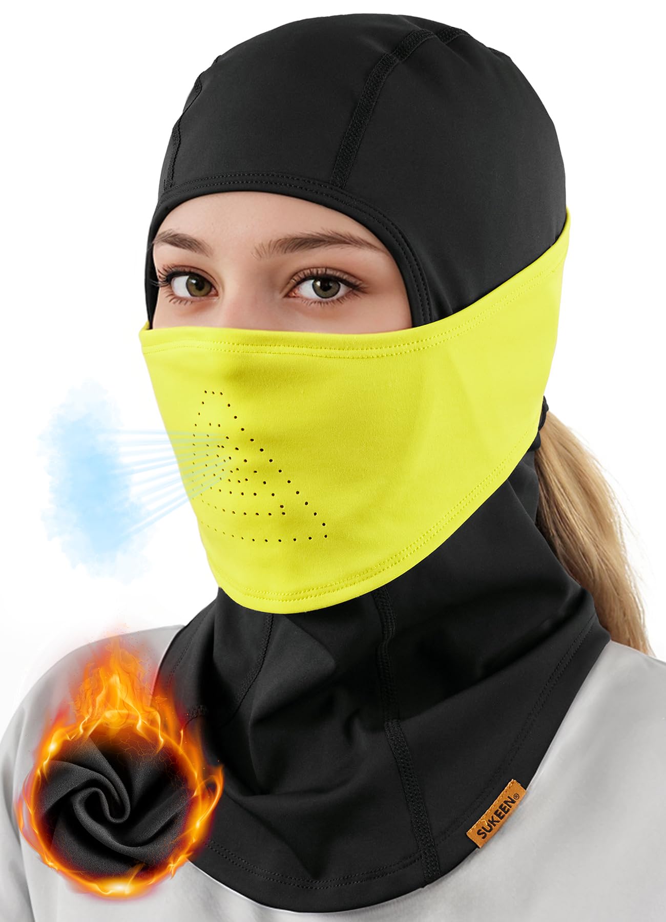 Sukeen Winter Balaclava Face Mask Breathable Ski Mask for Men Women Warmer Bandana Face Cover Cold Neck Gaiters for Outdoor