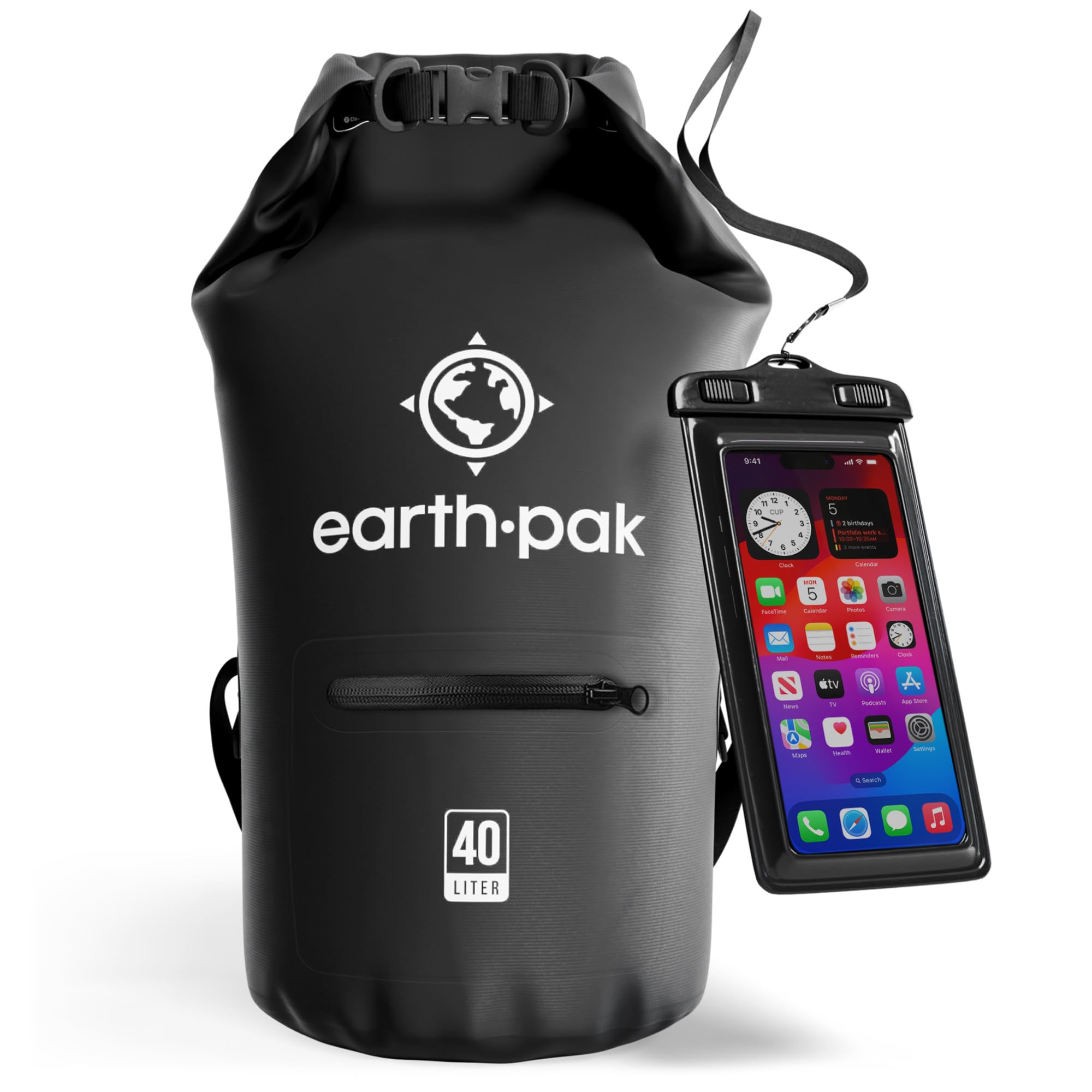 Waterproof Dry Bag with Zippered Pocket - Waterproof Dry Bag Backpack Keeps Gear Dry