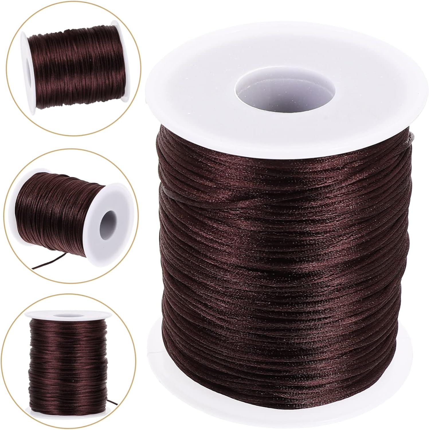 2Rolls Crochet Thread for Knitting and Crafts Each Durable and Skin Friendly for Bracelets Cell Phone Bags Coasters and Car Cushions