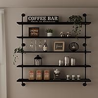 Vista 23 de Estantería flotante para libros estantes de baño sobre inodoro estanterías industriales de tubo estantes de tubería estantes de pared rústicos Blanco