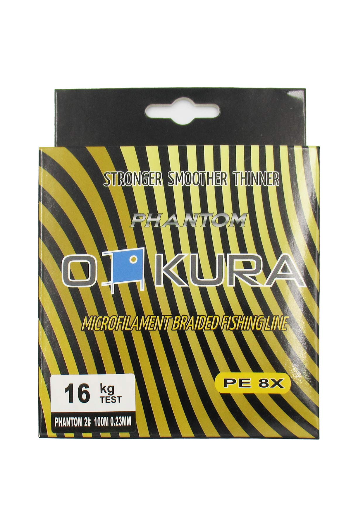 Oakura Phantom 8X strand microfilament braided line/color dark green. (16)