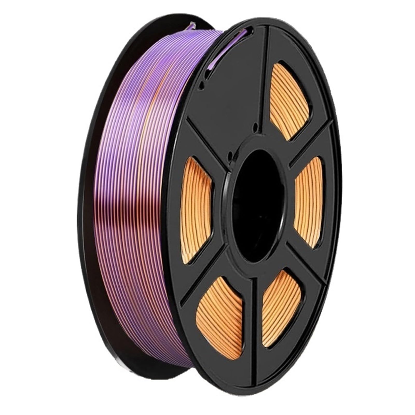 Filamento de doble color Silk PLA, impresora 3D dorado y morado, 1,75 mm, kg