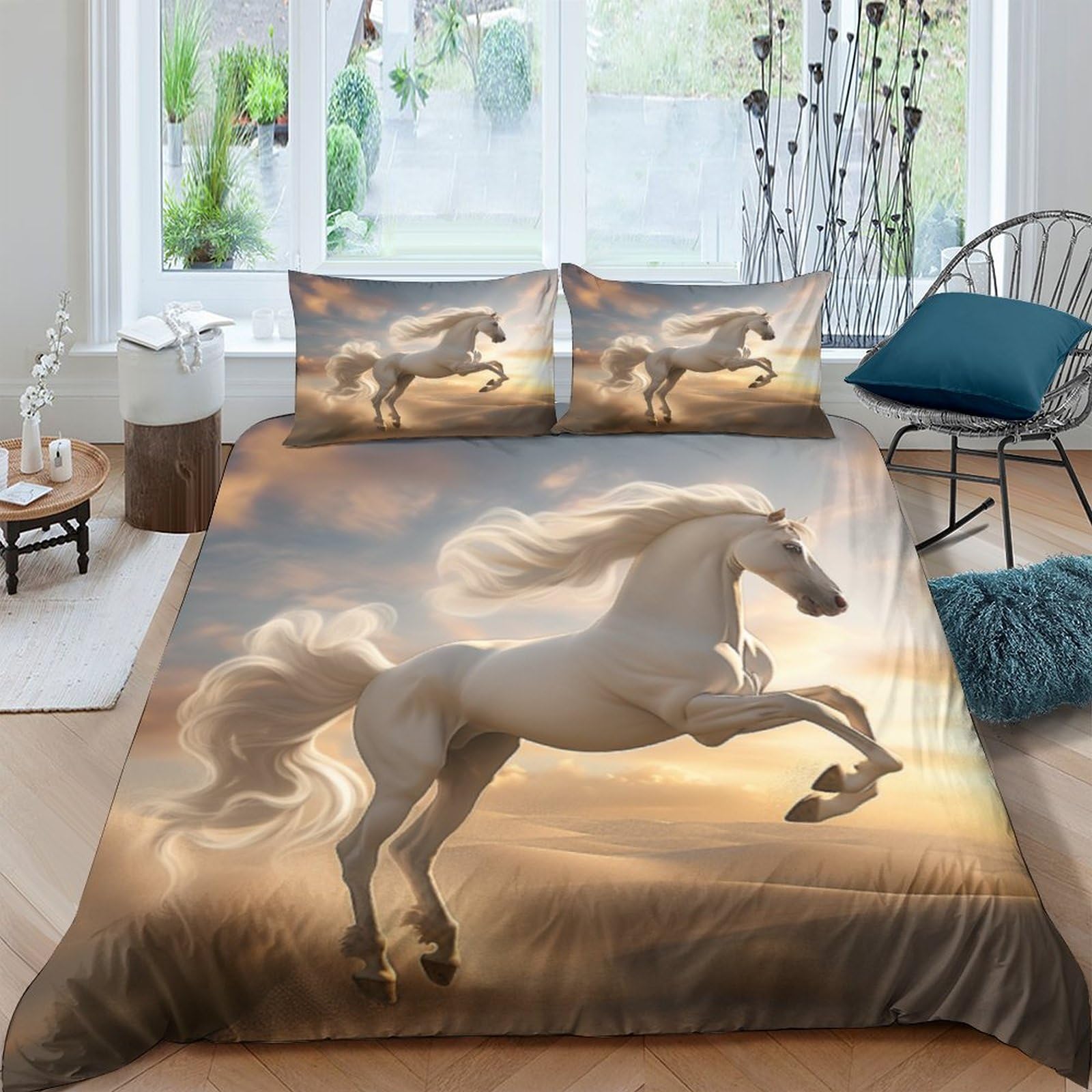 Housse de couette animaux 3D pour une décoration de chambre naturelle et évasion sauvage