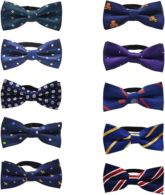 GOGO Adjustable Dog Bow Ties Collar Christmas Festival Pet Bowties Neckties for Party Grooming Accessories-Set D