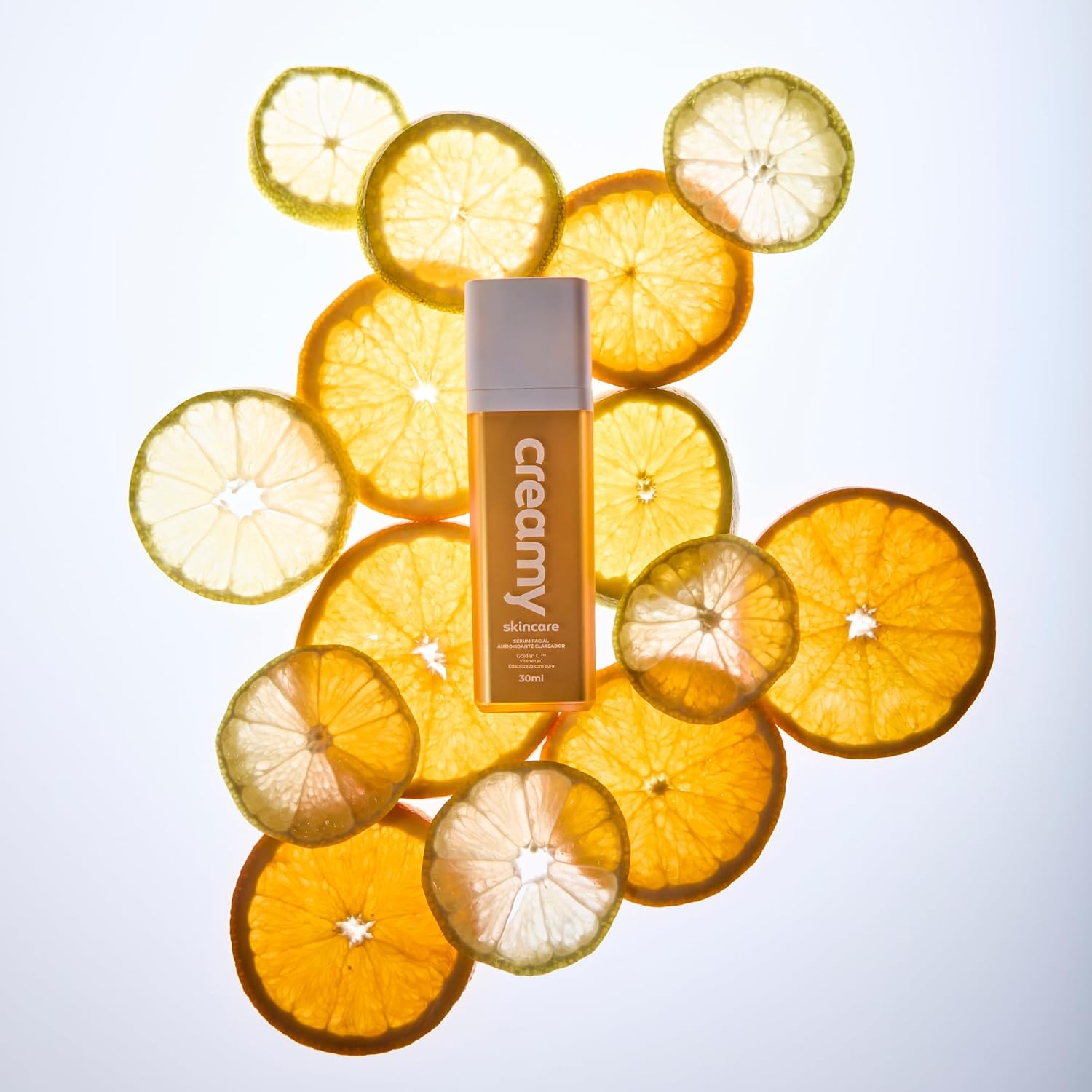 Creamy Skincare Vitamina C Gold 30g | Antioxidante, Clareador e Anti-Aging, Uniformiza o Tom, Ameniza Manchas | Todos os Tipos de Pele, Noite e Dia