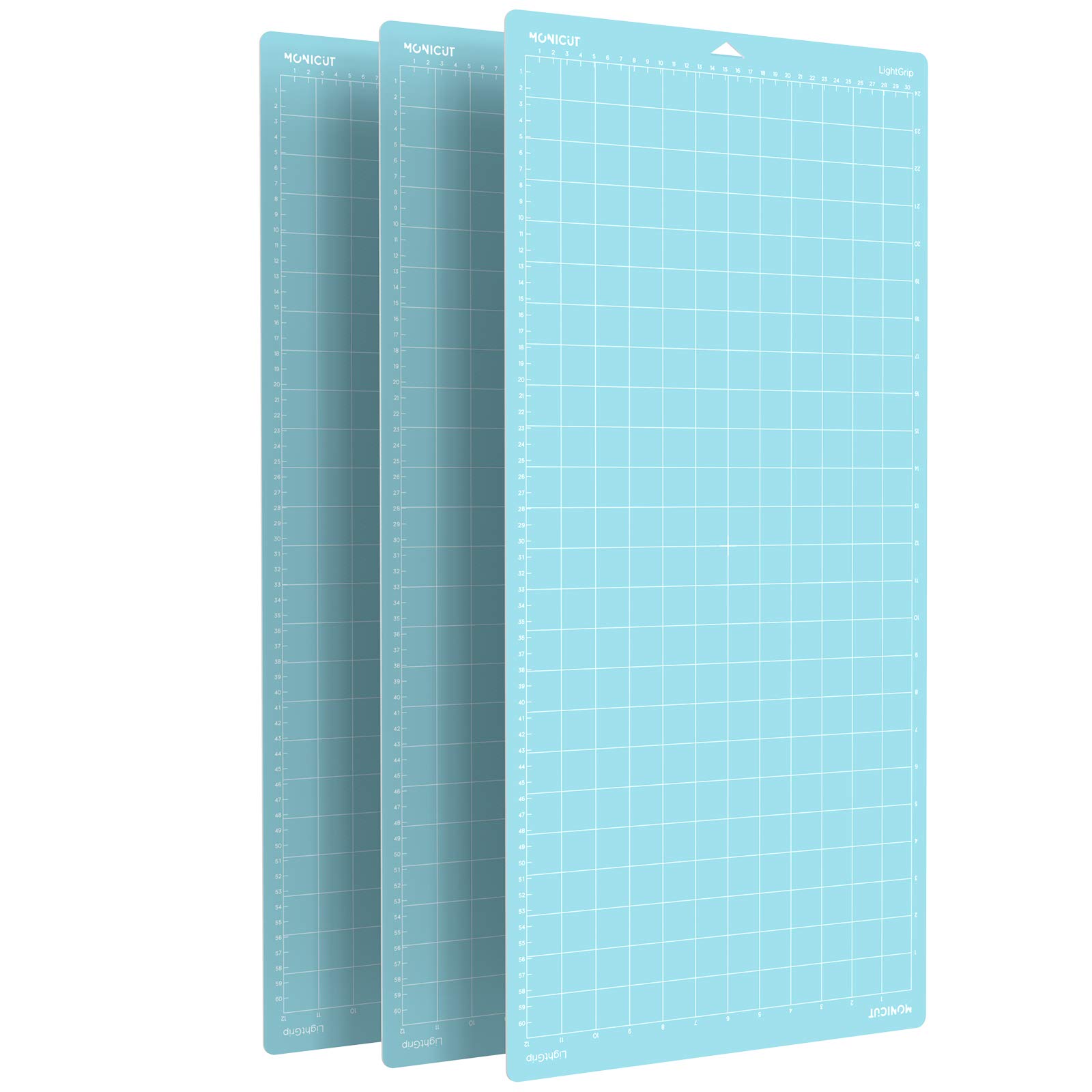 12x24 Lightgrip Cutting Mat for Maker 3/Maker/Explore 3/Air 2/Air/One, 3 Pcs Non-Slip Flexible Cutting Mats for Crafts, Quilting, Sewing and all Arts