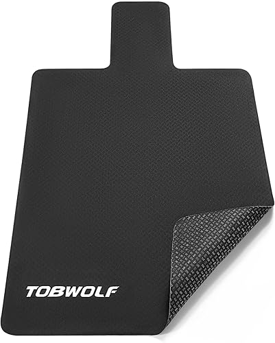 Miniatura 9 de TOBWOLF 1PCS Premium Pilates Reformer Mat Towel, 39in x 24in Non-Slip Pilates Mat Cover, Lightweight - Soft Surface - Rubber Backing, Sweat-Wicking