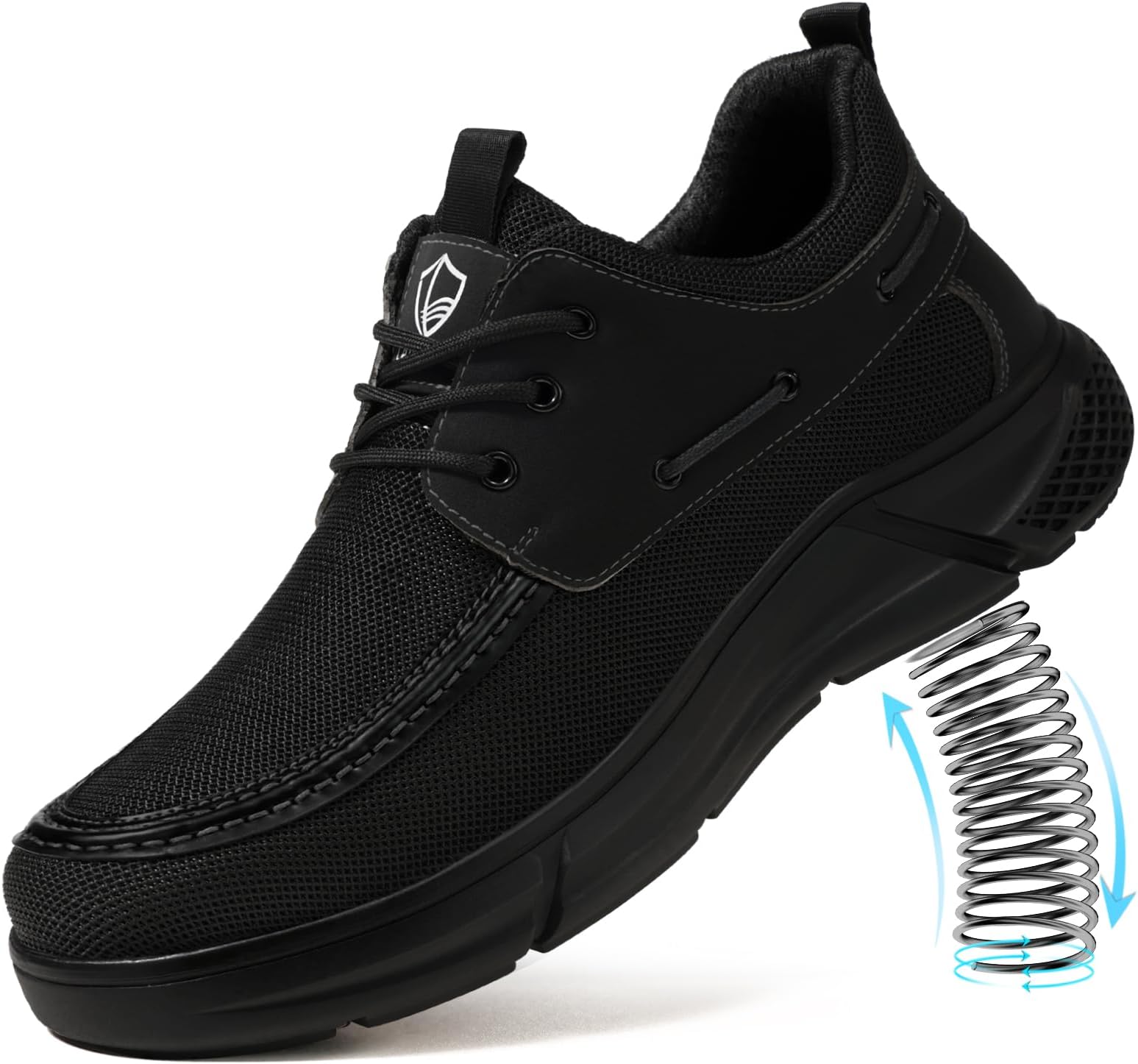 Steel Toe Shoes for Men Work Shoes Lightweight Safety Sneakers with Kevlar Puncture Resistant Midsole for Construction Warehouse Work