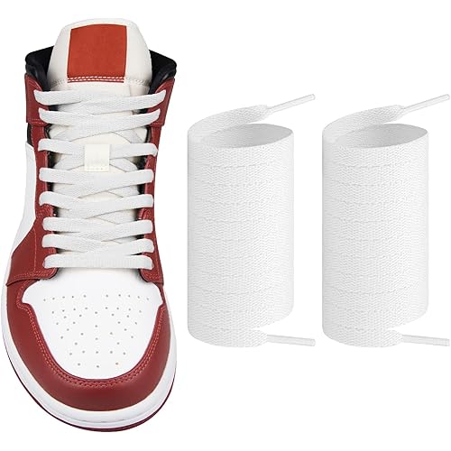 Endoto Shoelaces for Air Jordan 1/2/3/4/5/6/7/8 Replacement Flat Polyester Laces Sneaker Shoes