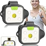 innofox Running Light, 2Pack Reflective Safety-Light for Runners, Rechargeable LED Light, Clip On Running Lights with Runners and Joggers for Camping, Hiking, Running, Outdoor Adventure (Black)